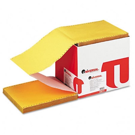 Universal Battery Universal Multicolor Paper 4-Part Carbonless 15lb 9 1/2 x 11 Perforated 900 Sheets 15874